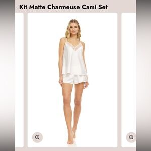 Flora Nikrooz Kit Matte Charmeuse Cami Set pajama set size M bridal set